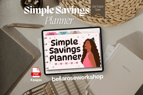 Download Simple Savings Planner, Digital Planner - Premium Bundle