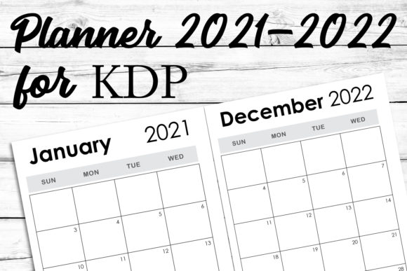 Download 2021-2022 Weekly Monthly KDP Template - Month Collection