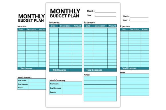 Download Monthly Budget Planner Template - Month Collection