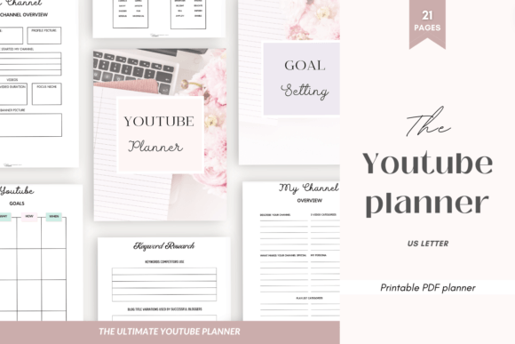 Download Youtube Printable Planner Social Media - Premium Resources