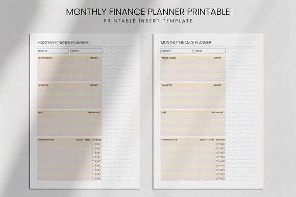 Download Monthly Finance Planner for Kdp Book - Month Collection
