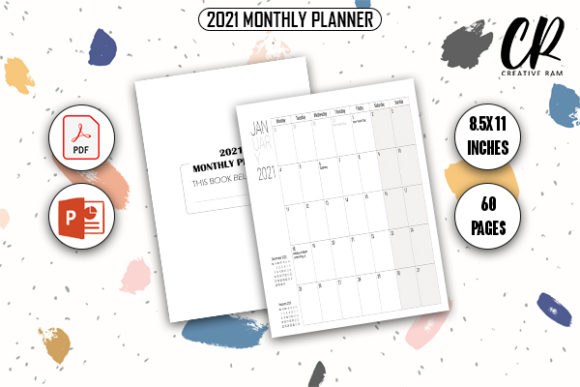 Download 2021 Monthly Planner (US) - KDP Interior - Month Collection