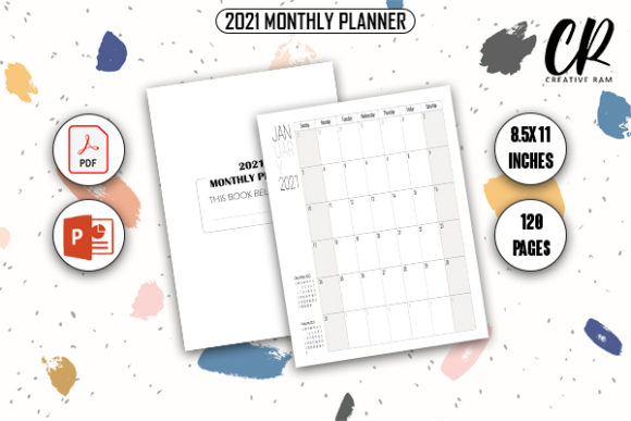Download 2021 Monthly Planner - KDP Interior - Month Collection