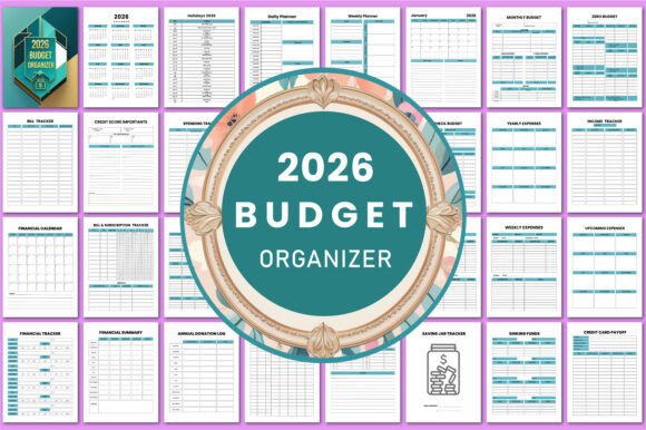Download 2026 Budget Organizer KDP Interior - Premium Resources