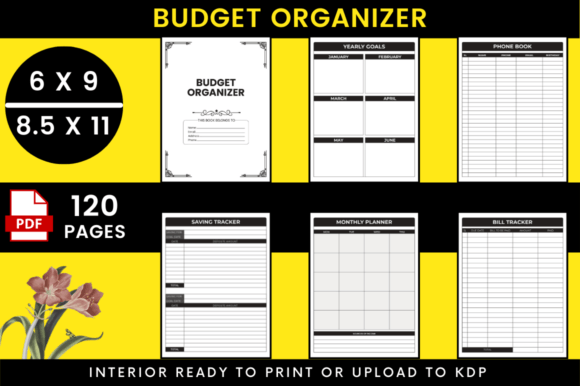 Download Budget Organizer KDP Interior - Budget organizer Collection
