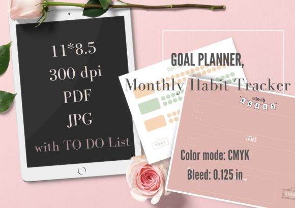 Download Goal Planner, Monthly Habit Tracker - Month Collection