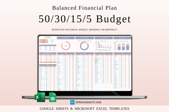 Download 50/30/15/5 Monthly Budget Planner - Month Collection