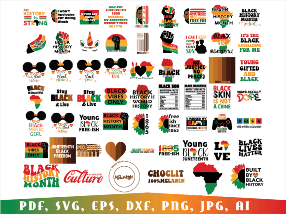 Download Black History Month Svg Bundle - Month Collection