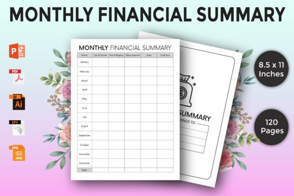 Download Monthly Finance Planner - Kdp Interior - Month Collection